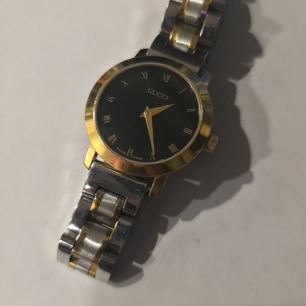 Gucci gold plated watch